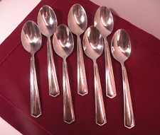 Set Of 7 Reed & Barton American Classic Stainless Place Oval Soup Spoons 7 1/8