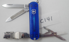 Sapphire Victorinox Nail Clip 580 Swiss Army Pocket Knife Evolution 65mm picture