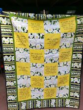 Gorgeous Handmade Quilt With Inspirational Quotes And Bible Verses picture