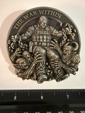 Police PTSD The War Within 3D Officer Mental Health Challenge Coin picture