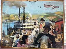 Vintage RARE Cook's Beer Riverboat Colonel Sign 28x22 Nice Piece picture