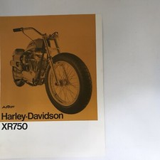 Vintage AMF Harley-Davidson XR750, Fold Out Sells Speciation Sheet. picture