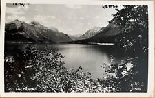 RPPC Montana Lake McDonald Glacier National Park Real Photo Postcard c1950 picture