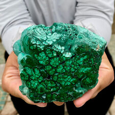 245G Natural Green Malachite Crystal Flaky Pattern Ore Specimen Quartz Healing picture