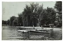 RPPC Syracuse IN Indiana Pickwick Park Lake Wawasee Vintage 1951 Postcard A4 picture