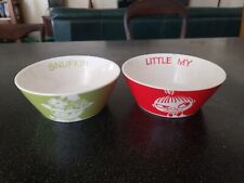 THE STORY OF MOOMIN VALLEY BOWLS LITTLE MY SNUFKIN YAMAKA JAPAN picture