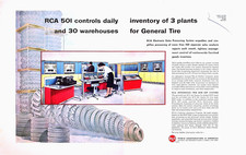 RCA 501 Electronic Data Processing General Tire Vintage 1960 Magazine Print Ad picture