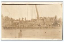 c1910's US Navy Cargo Ship Calamares WWI RPPC Photo Unposted Antique Postcard picture