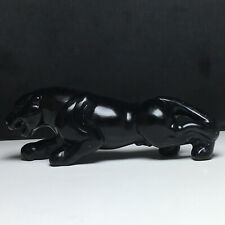 150g Natural Crystal Specimen. Obsidian. Hand-Carved, Exquisite Leopard.Healing picture