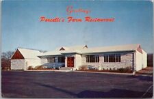 Rochelle Park, New Jersey Postcard PORCELLI'S FARM RESTAURANT Route 17 c1960s picture