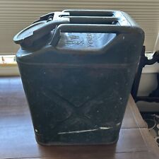 US Military Army WWII Vintage 1944 Jeep Green Metal 5 Gal Water Can Monarch MFG picture