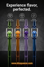 7" Chillum Magic Mushroom Style Tobacco Smoking Borosilicate Glass Pipe picture