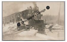 RPPC Railroad Train Crawford County MEADVILLE COCHRANTON PA Real Photo Postcard picture