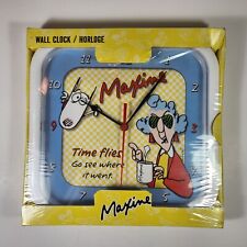 NOS Hallmark Maxine Time Flies Go See Where It Went Vintage Wall Clock picture