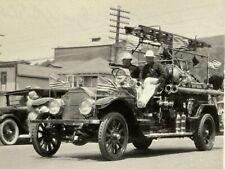 2M Photograph 1925 Ventura California Fire Engine Fire Department Parade Flags picture
