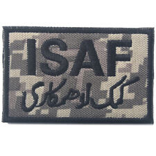 ISAF International Security Assistance in Afghanistan 3D USA ARMY HOOK PATCH -01 picture