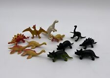 Lot of 12 DINOSAUR SMALL MINI MADE IN HONG KONG VINTAGE Rubber picture