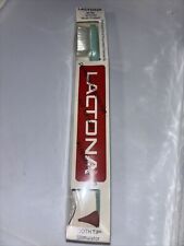Vintage Lactona M-39 Soft 100% Natural 4 Row Bristle Toothbrush w Tooth Tip Open picture