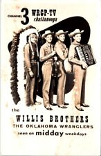 RPPC Postcard Willis Brothers Channel 3 WRGP TV Chattanooga TennesseeTN 1300 picture