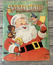 Vintage 1957 Santa Claus Coloring Book Whitman Publishing Company picture