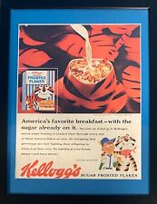 Vintage 1959 Tony The Tiger Kellogg's Frosted Flakes Framed Ad  16x12 picture