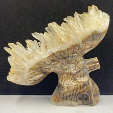 550g Natural quartz crystal cluster mineral specimen, hand-carved the Tree house picture