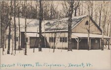Dorset Players Playhouse, Dorset, Vermont Snow Scene RPPC Photo 1950 Postcard picture