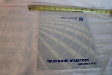 VTG CONTINENTAL AIRLINES MISC-TELEPHONE DIRECTORY-1993 picture