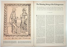 Pythagorean String Theory Article Pages 92-103 Music History Ephemera picture