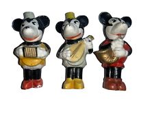 Mickey & Minnie Mouse ANTIQUE 1930’s Bisque Disney Figures made in Japan Band  picture