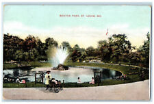1908 Fountain at Benton Park St. Louis Missouri MO Antique Posted Postcard picture