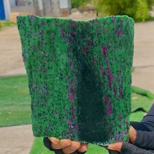 1.9LB Natural green Ruby zoisite (anylite) slice crystal slab sample Healing picture