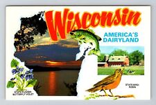 WI-Wisconsin, Wisconsin America's Dairyland, Scenic, Vintage Postcard picture