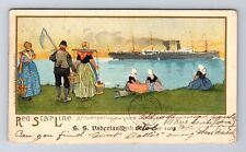 New York City NY-New York, Red Star Line, SS Vaderland Vintage c1903 Postcard picture