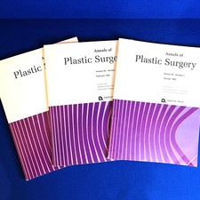 Vintage Childhood Burn Scars Annals of Plastic Surgery Lot of 3 Magazines 1998 picture
