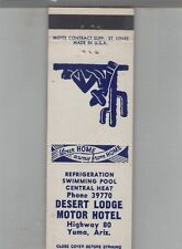 Matchbook Cover Desert Lodge Motor Hotel Yuma, AZ picture