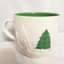 Starbucks 2006 Holiday Christmas 16oz Coffee Tea Mug Cup Trees Sledding Snow 3D picture
