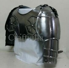 GORGET SHOULDER ARMOR - MEDIEVAL ARMOR WITH PAULDRONS - MEDIEVAL KNIGHT SR18 picture