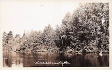 RPPC Grayling MI Michigan Hartwick Pines Park Au Sable River Photo Postcard E7 picture
