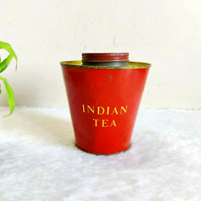 Vintage Most Refreshing Beverage Indian Tea Advertising Litho Tin Box TB70 picture