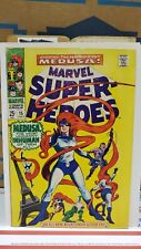 Marvel Super-Heroes #15, 1968; Cap Marvel, Sub-Mariner, Medusa, comic book picture