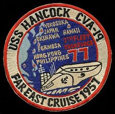 USN USS Hancock Far East Cruise 1957 7th Fleet Patch S-12 picture