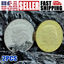 2PCS 2024 President Donald Trump Commemorative Coin Take America Back Coins picture