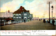 Vintage C. 1906 Casino & Boardwalk Pier Atlantic City New Jersey NJ Postcard picture
