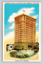 Postcard Commerce Trust Building Kansas City Missouri, Vintage Chrome N15 picture