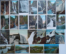 25 Blank Antique Vintage Postcards Scenery New York Niagara Vermont Maine Lot 39 picture