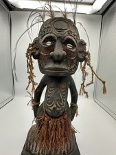 Vintage Papua New Guinea Sepik River Wood Figure Mindimbit Village picture