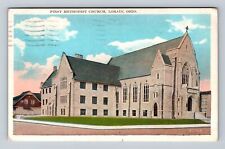 Lorain OH-Ohio, First Methodist Church, Religious, Antique Vintage Postcard picture