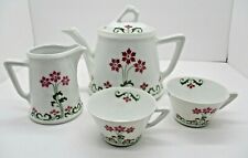 Vintage Floral Teapot, 2 Cups, Creamer picture