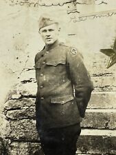 IB Photograph Handsome Soldier 1920-30's Cute Attractive Military Uniform picture